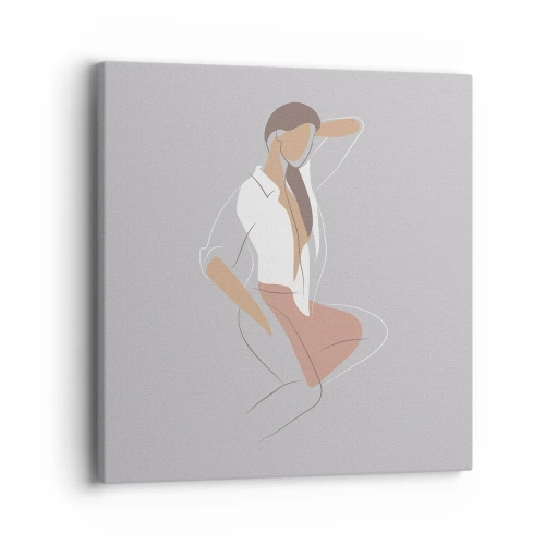 Impression sur toile - Image sur toile - Contour gracieux - 40x40 cm