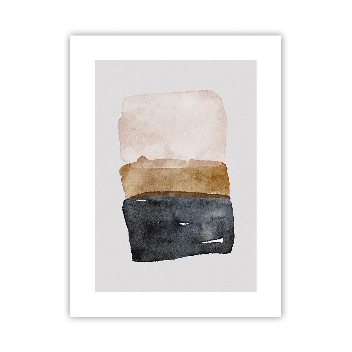 Affiche - Poster - Composition de couleurs de la terre - 30x40 cm