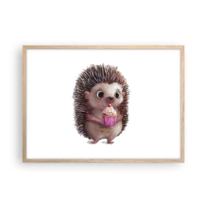 Affiche dans un chêne clair - Poster - La fête c'est tous les jours - 70x50 cm