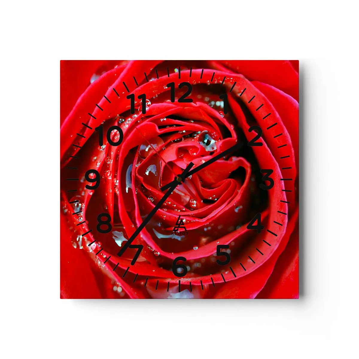 Horloge murale - Pendule murale - Dans les gouttes de rosée - 30x30 cm