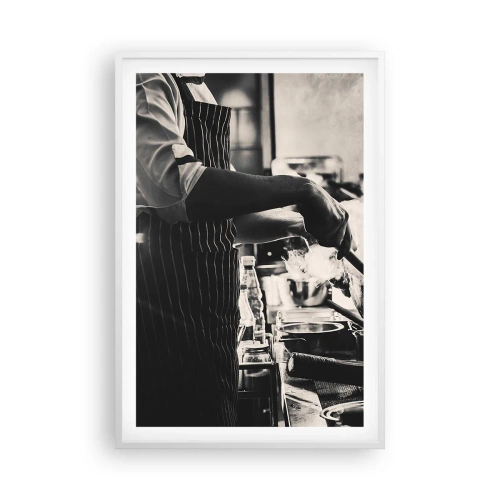 Affiche dans un cadre blanc - Poster - Alchimie des saveurs - 61x91 cm