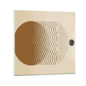 Impression sur verre - Image sur verre - Sur l'origine des figures géométriques - 30x30 cm