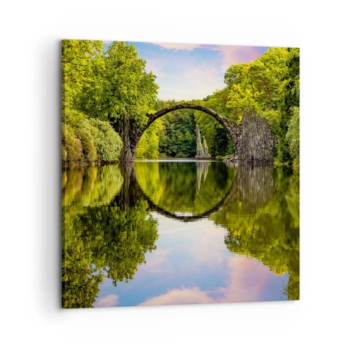 Impression sur toile - Image sur toile - À la jonction de deux mondes - 60x60 cm