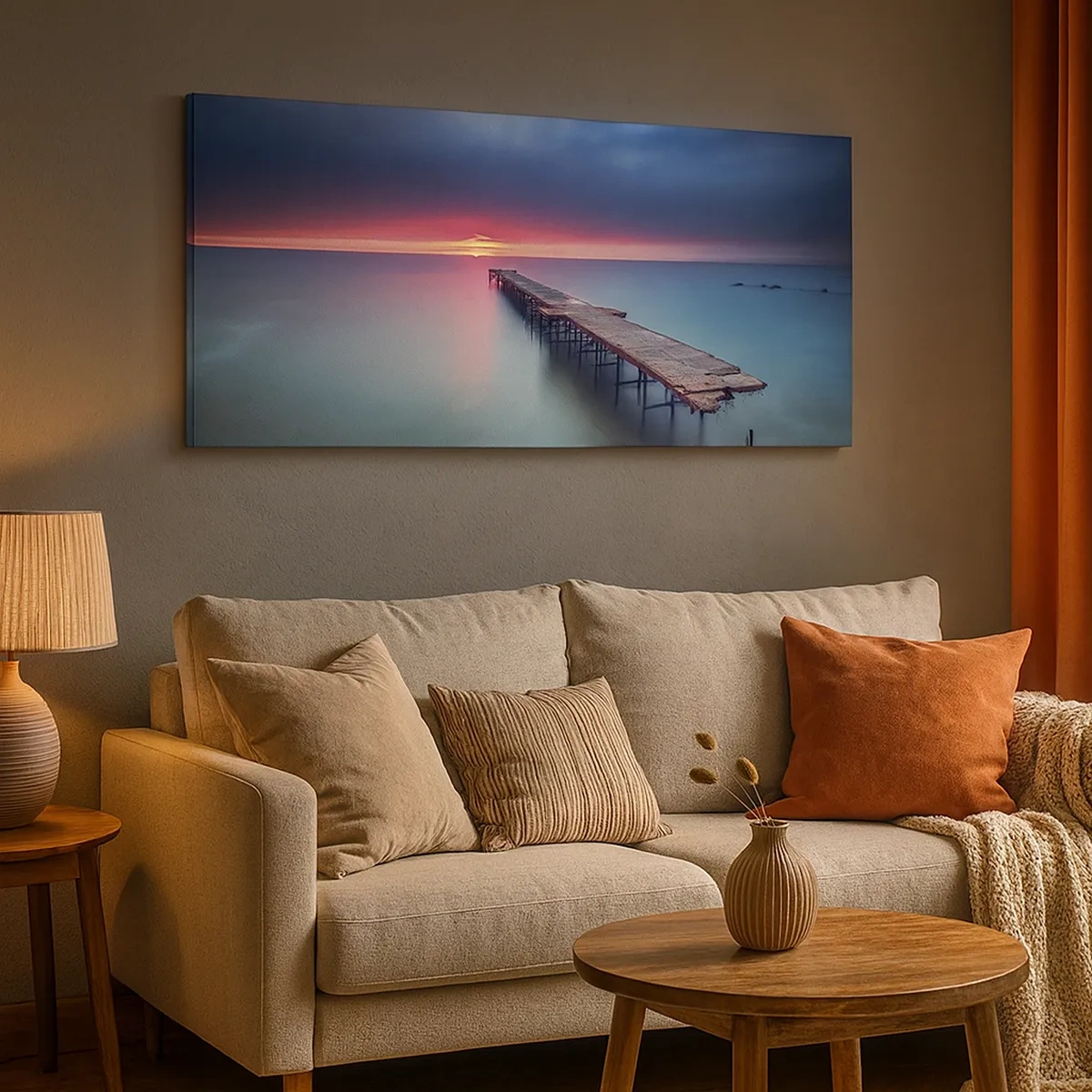 Impression sur toile - Image sur toile - Entre le ciel et la terre - 30x30 cm