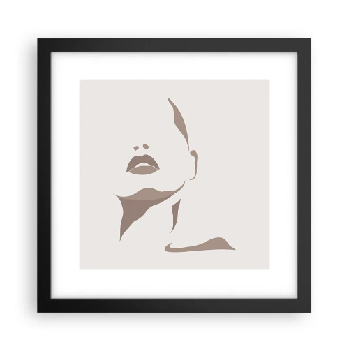 Affiche dans un cadre noir - Poster - Fait de lumière et d'ombre - 30x30 cm