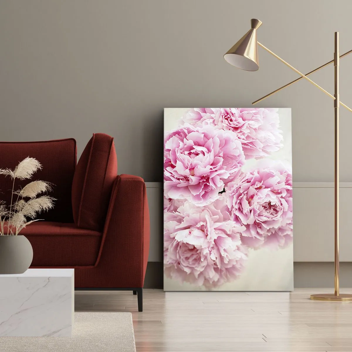 Impression sur toile - Image sur toile - En glamour rose - 55x100 cm