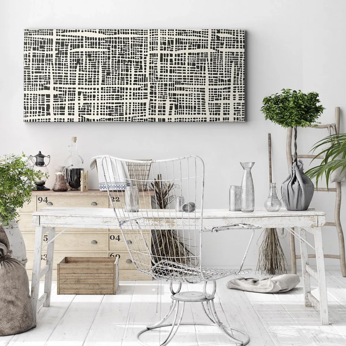 Impression sur toile - Image sur toile - Composition tissée - 100x40 cm