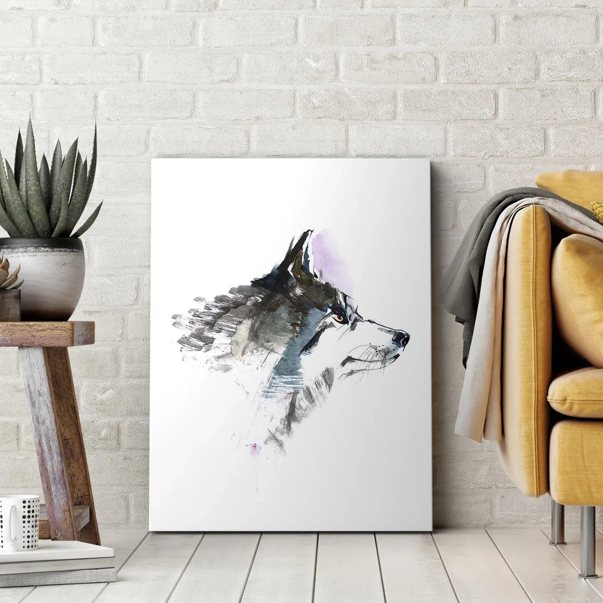 Impression sur toile - Image sur toile - On parle du loup - 55x100 cm