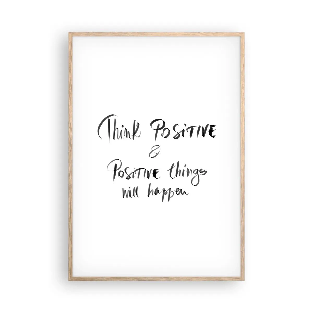 Affiche dans un chêne clair - Poster - Comment vivre? - 70x100 cm