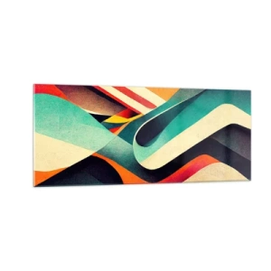 Impression sur verre - Image sur verre - Composition intense - 100x40 cm