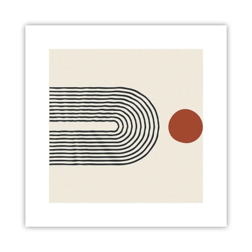 Affiche - Poster - Le magnétisme des formes et des couleurs - 30x30 cm