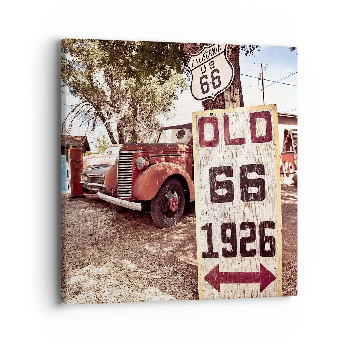 Impression sur toile - Image sur toile - La légende de la province américaine - 40x40 cm