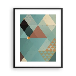 Affiche dans un cadre noir - Poster - Unité de la multiplicité, multiplicité de l'unité - 40x50 cm