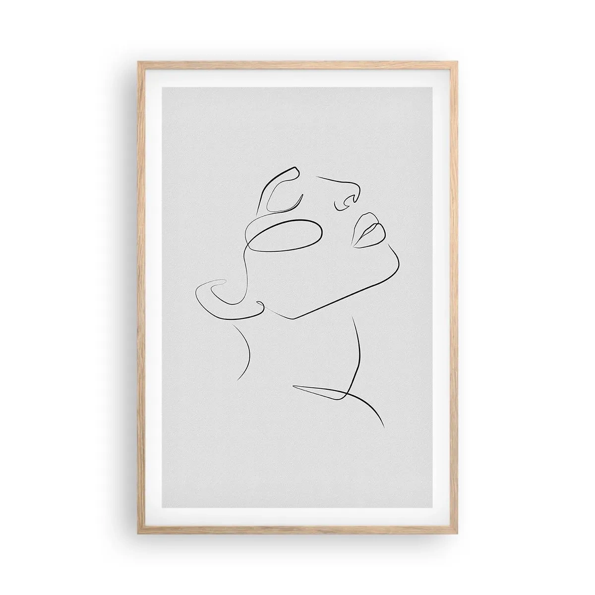 Affiche dans un chêne clair - Poster - Méandre du rêve - 61x91 cm