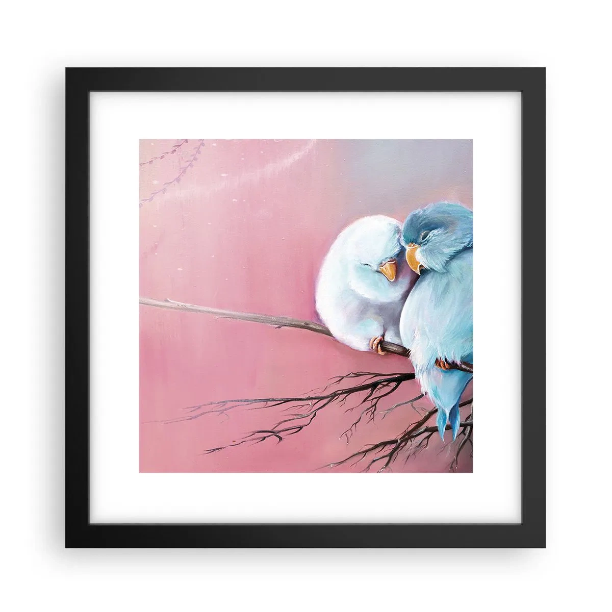 Affiche dans un cadre noir - Poster - Que dire de plus?... - 30x30 cm