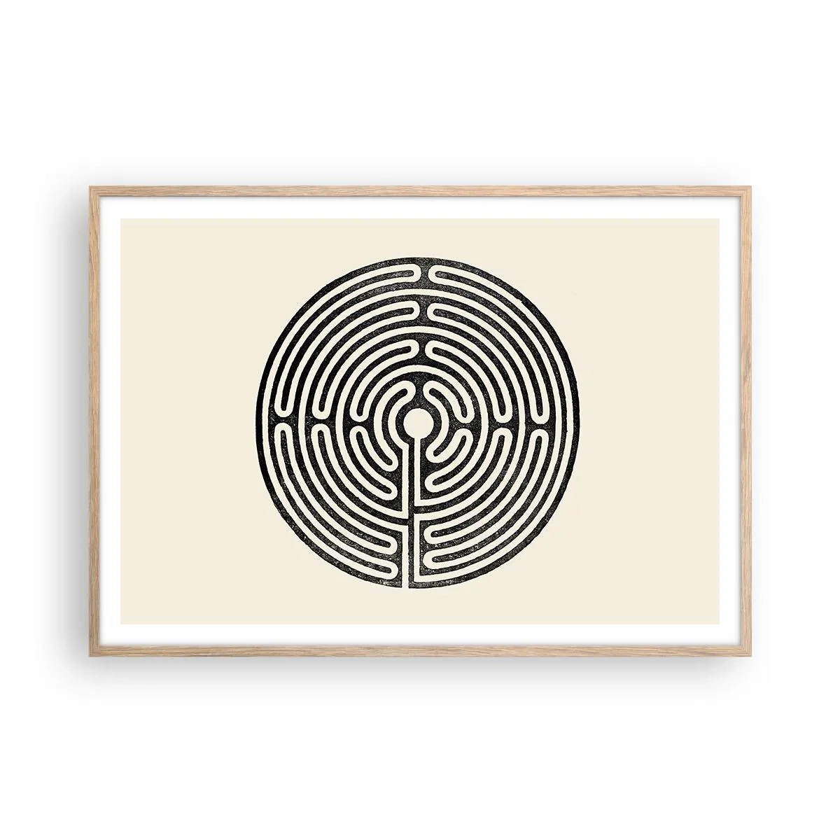 Affiche dans un chêne clair - Poster - Ordre mystérieux - 100x70 cm