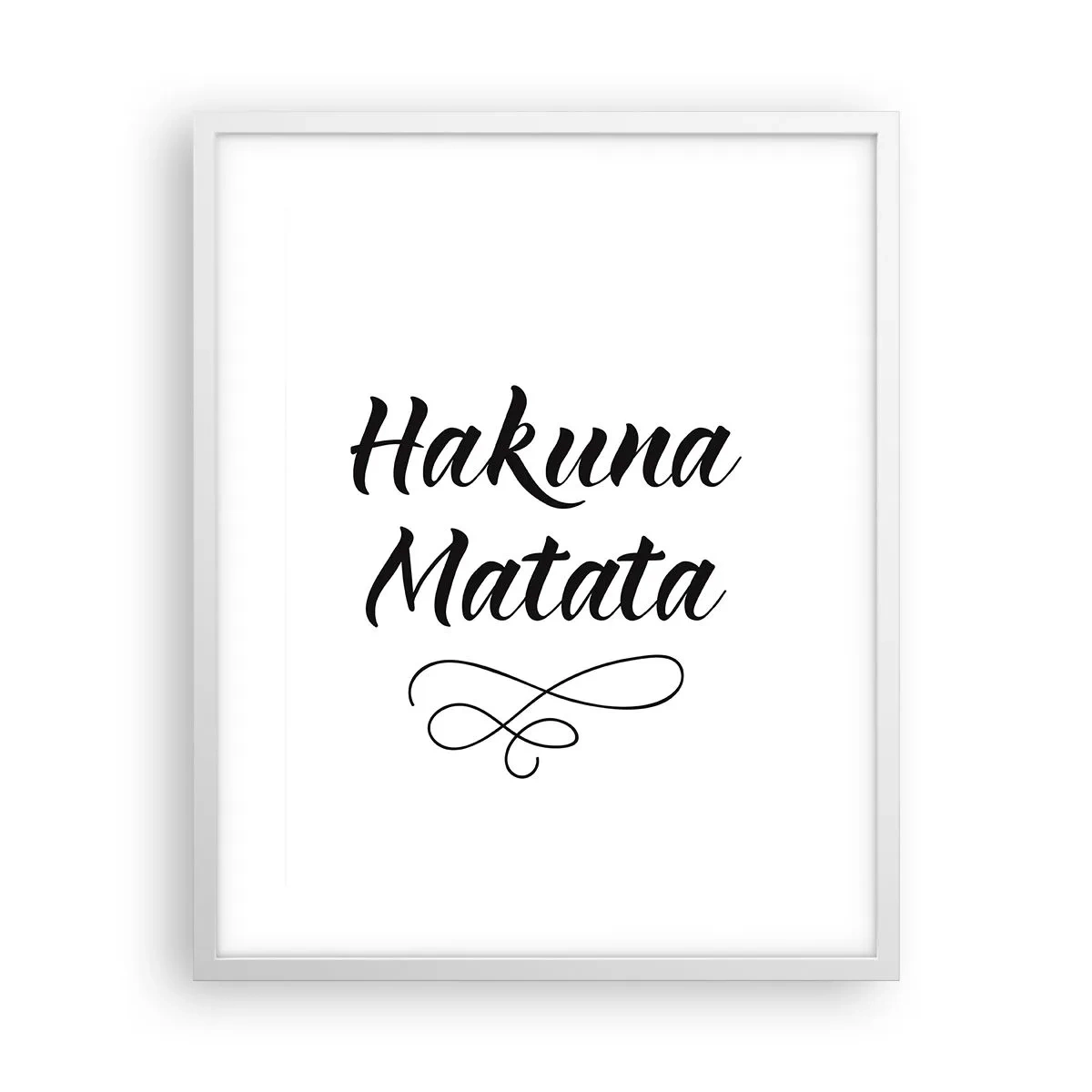 Affiche dans un cadre blanc - Poster - Le meilleur conseil - 40x50 cm