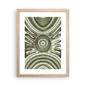 Affiche dans un chêne clair - Poster - Une explosion d'émotions - 30x40 cm