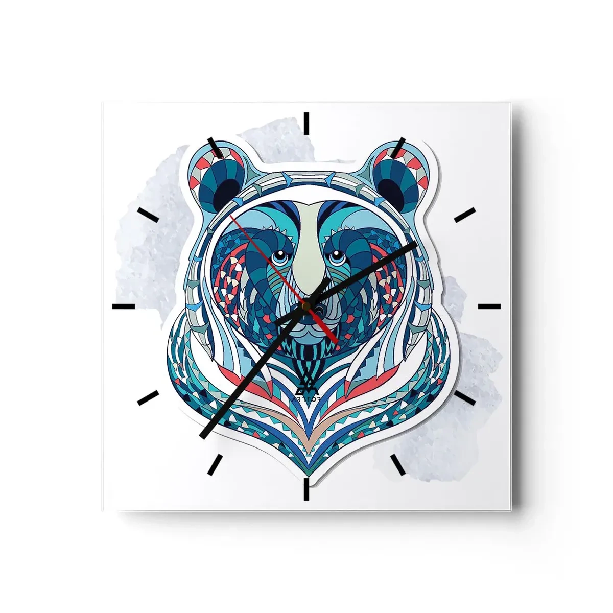 Horloge murale - Pendule murale - Vive le Groenland ! - 40x40 cm