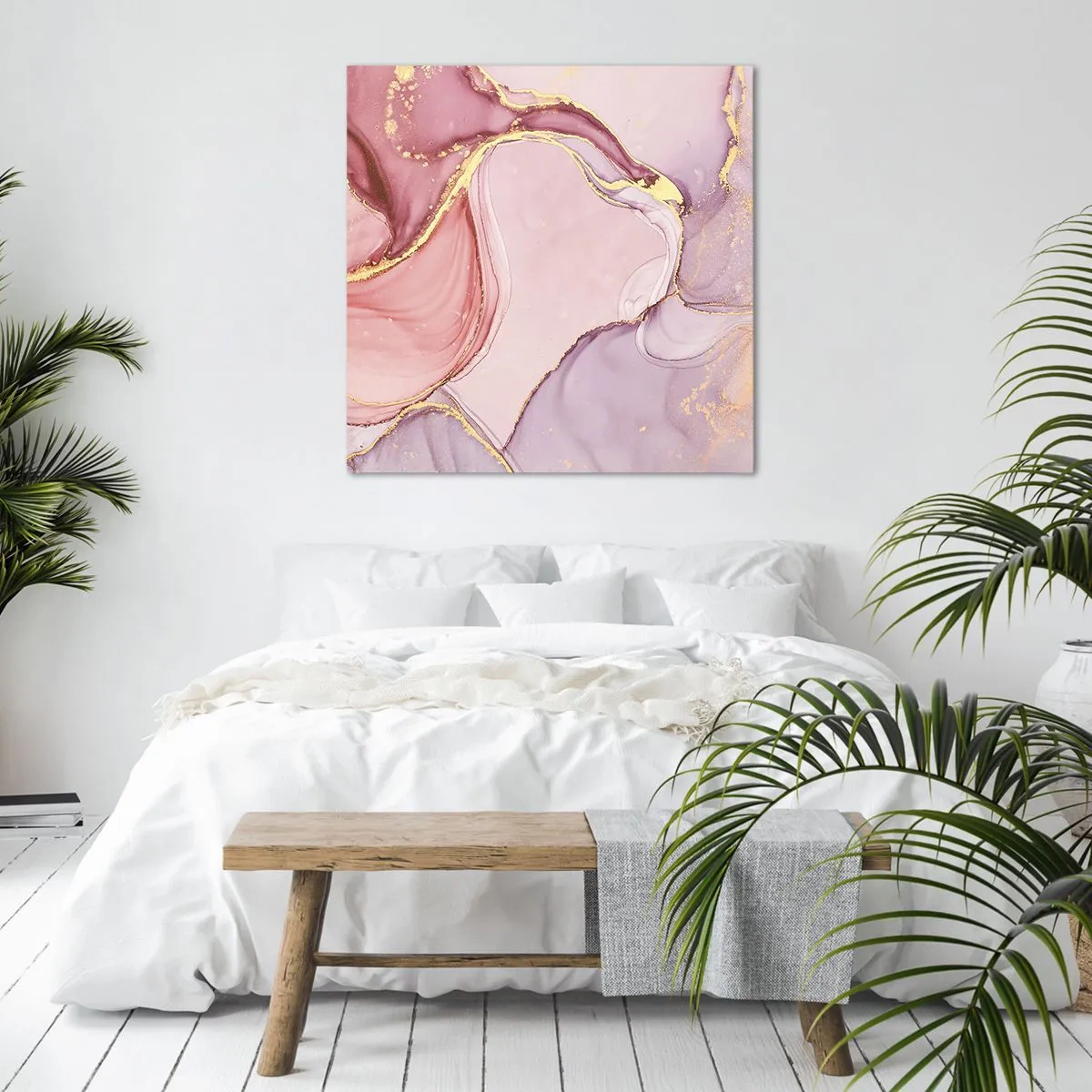 Impression sur toile - Image sur toile - Caresse de couleurs - 40x40 cm