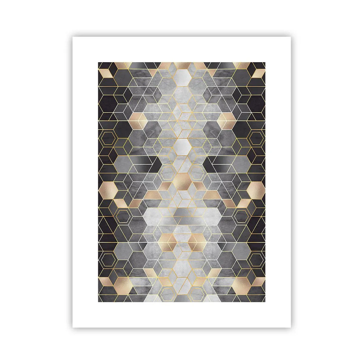 Affiche - Poster - Composition de diamants - 30x40 cm