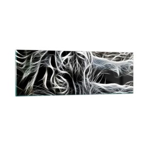 Impression sur verre - Image sur verre - Une étude de la légèreté du chat - 90x30 cm