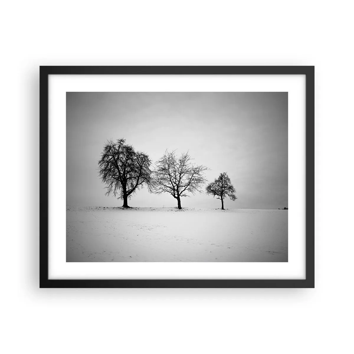 Affiche dans un cadre noir - Poster - A quoi rêvent-ils? - 50x40 cm