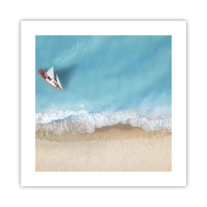 Affiche - Poster - A la frontière de l'azur et de l'or - 40x40 cm