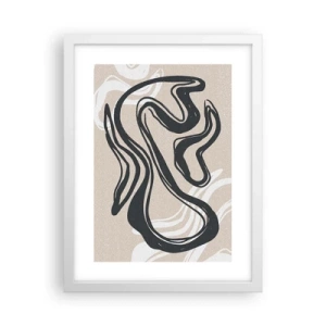 Affiche dans un cadre blanc - Poster - Expression multipliée - 30x40 cm