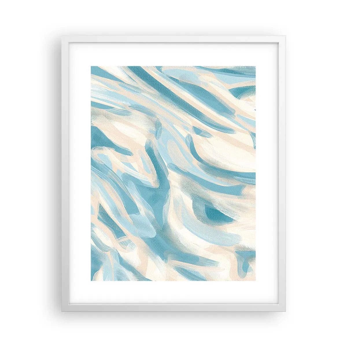 Affiche dans un cadre blanc - Poster - Brise printanière - 40x50 cm