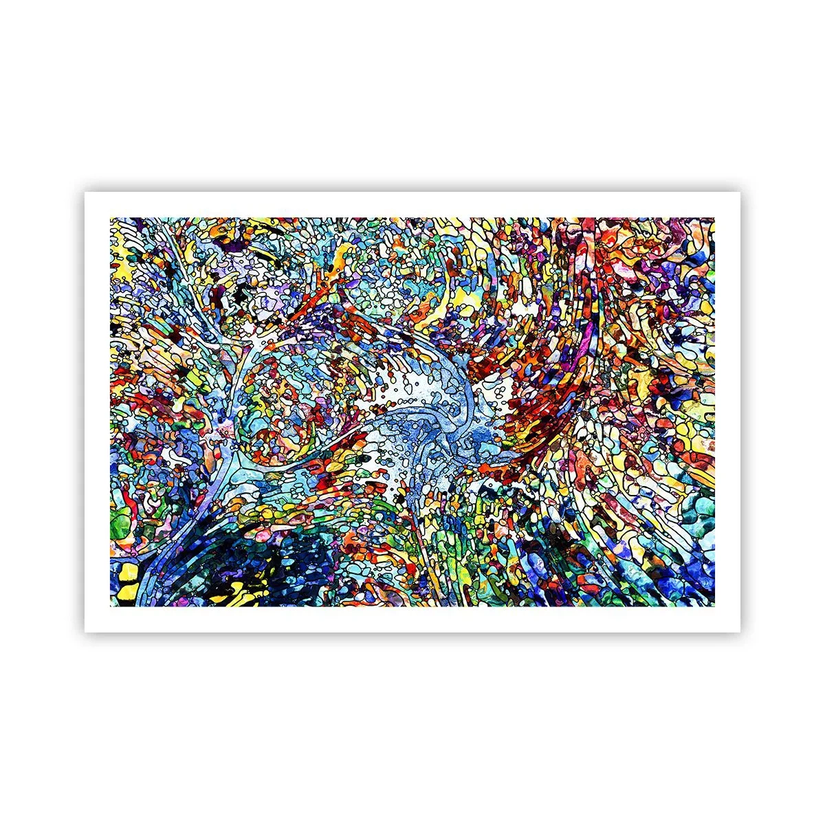 Affiche - Poster - Goutte de vitrail - 91x61 cm