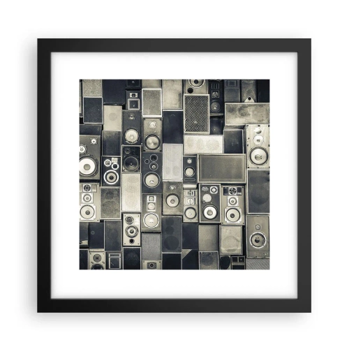 Affiche dans un cadre noir - Poster - Tout va bien - 30x30 cm