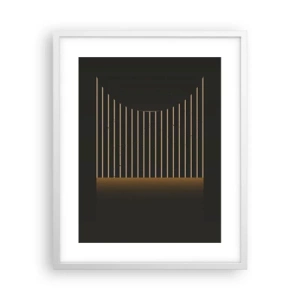 Affiche dans un cadre blanc - Poster - Explorez les ténèbres - 40x50 cm