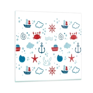 Impression sur verre - Image sur verre - Conte de fées de la mer - 40x40 cm