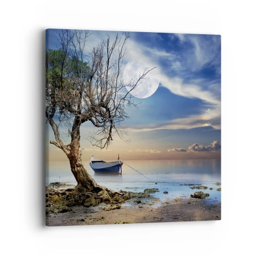 Impression sur toile - Image sur toile - Est-ce la fin ou le début ? - 40x40 cm