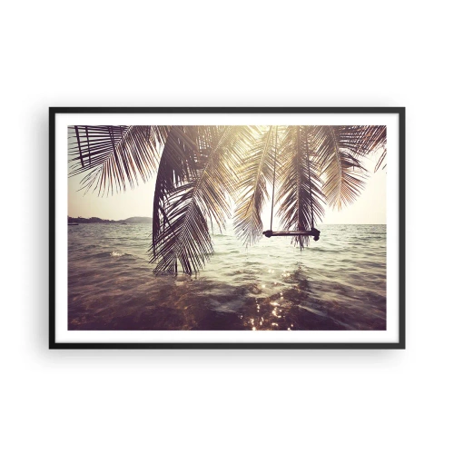 Affiche dans un cadre noir - Poster - Vous pouvez vous balancer dans les nuages à volonté - 91x61 cm