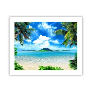 Affiche - Poster - L'azur des tropiques - 50x40 cm