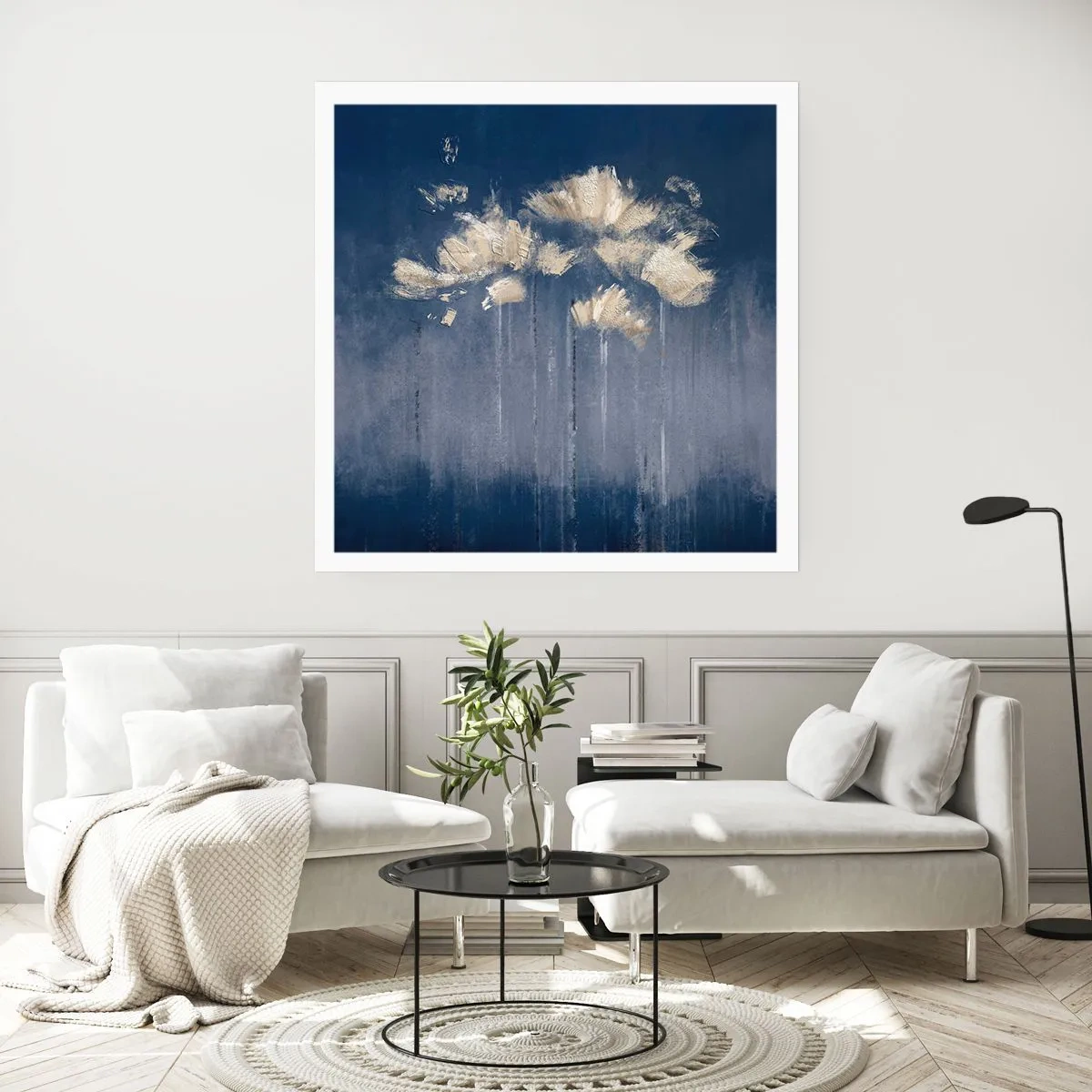 Affiche - Poster - Comme des pétales au vent - 30x30 cm
