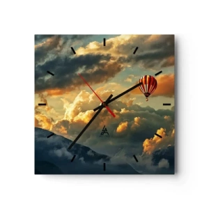 Horloge murale - Pendule murale - Je vole parce que je veux - 40x40 cm