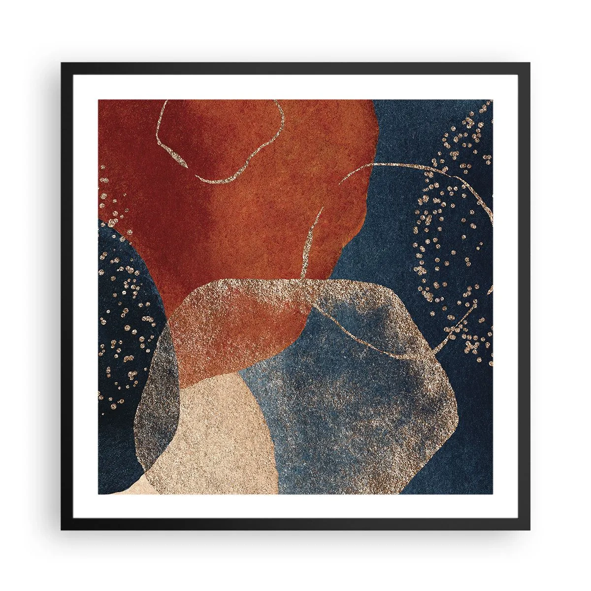 Affiche dans un cadre noir - Poster - La légèreté de l'être - 60x60 cm
