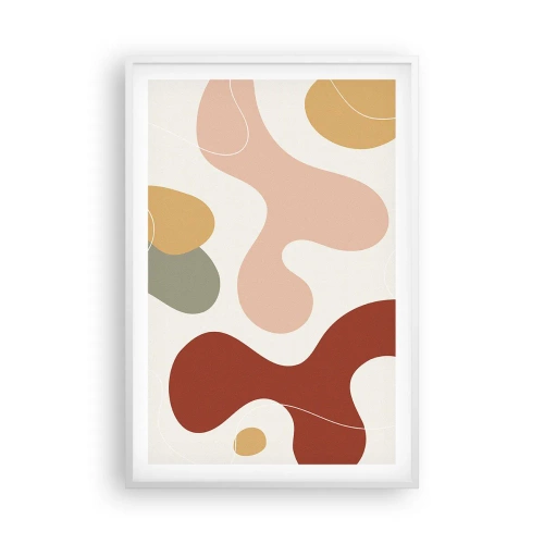 Affiche dans un cadre blanc - Poster - Entrelac - 61x91 cm