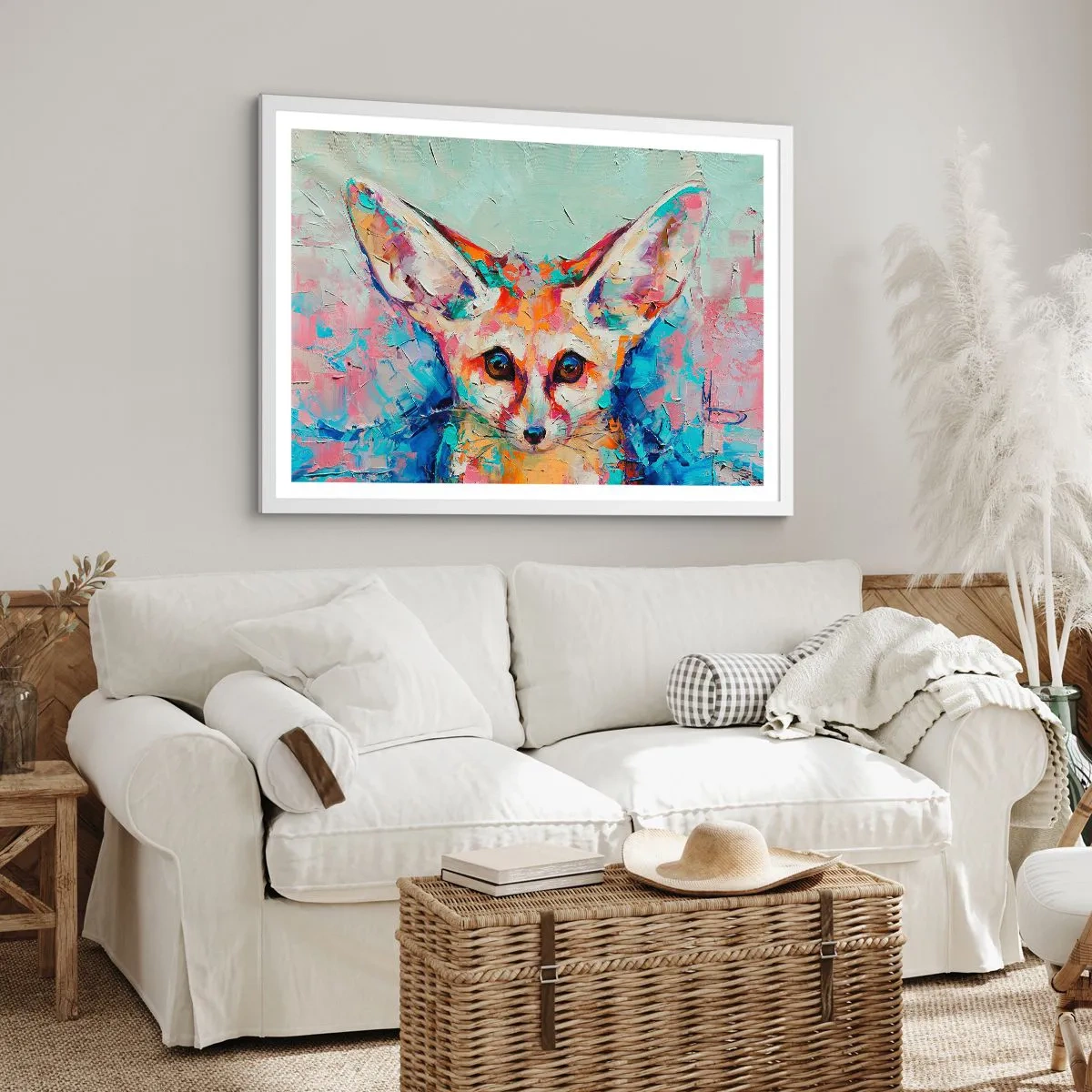 Affiche dans un cadre blanc - Poster - Etes-vous prêts pour moi? - 50x40 cm