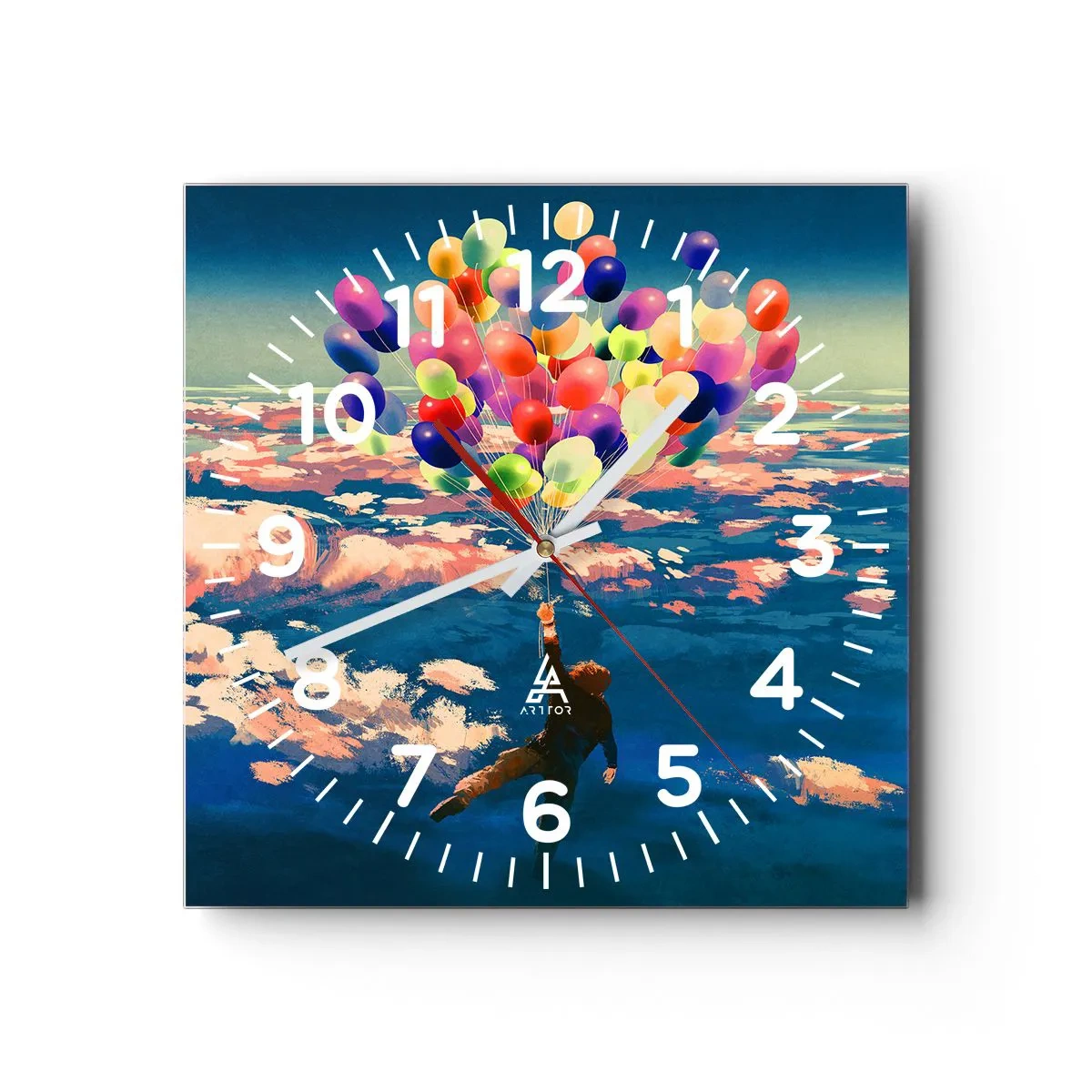Horloge murale - Pendule murale - Un rêve d'enfant devenu réalité - 40x40 cm