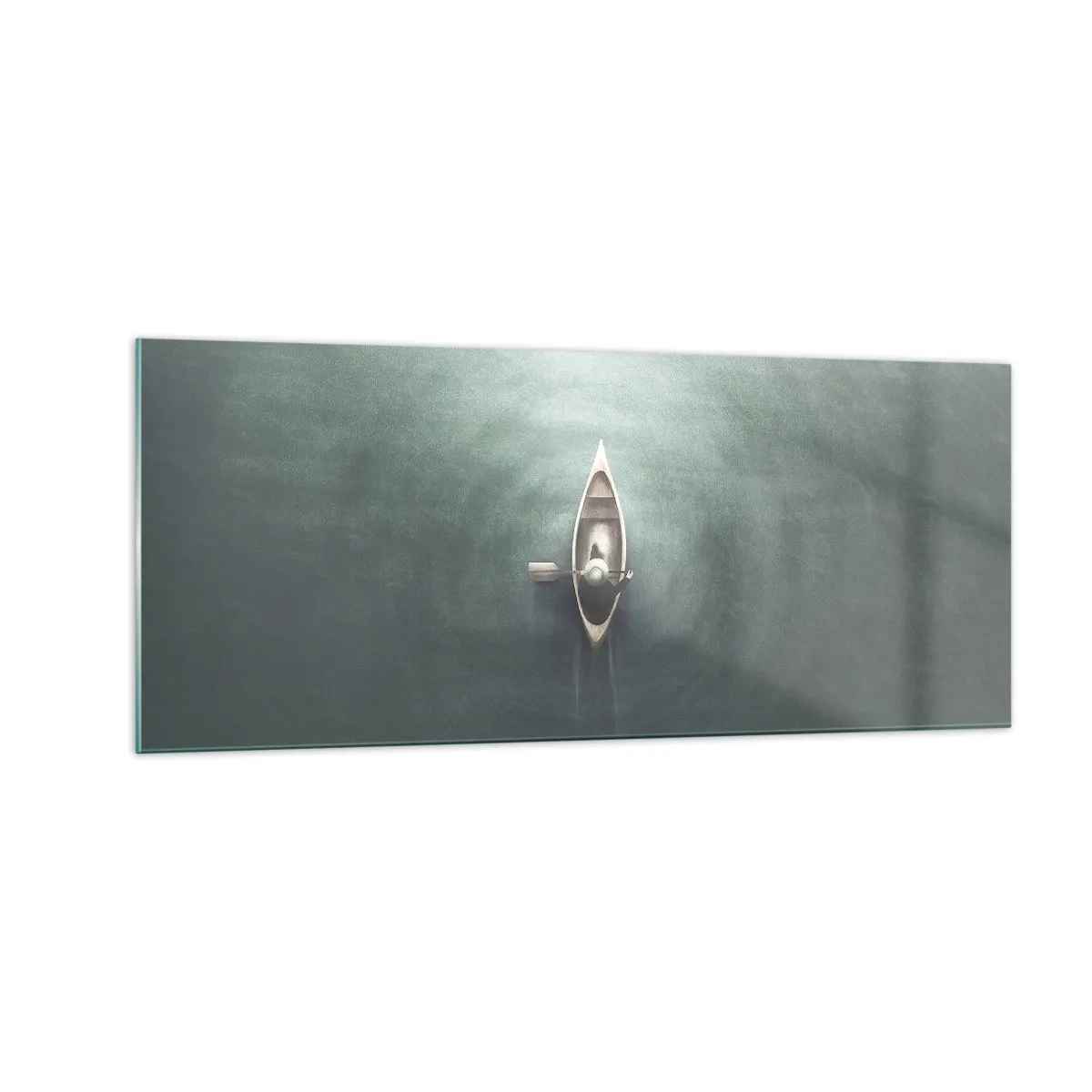 Impression sur verre - Image sur verre - À travers le lac de la lune - 100x40 cm