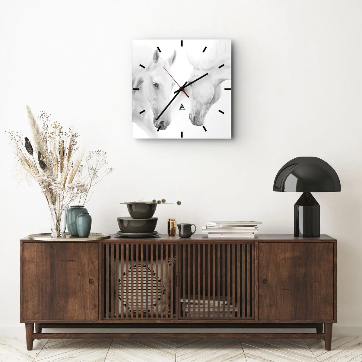 Horloge murale - Pendule murale - Serait-ce de l’amitié? - 40x40 cm