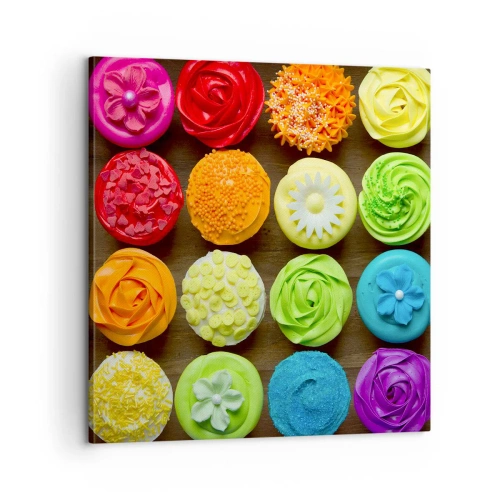 Impression sur toile - Image sur toile - Tous différents - tous délicieux - 60x60 cm