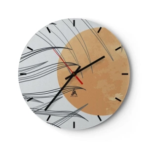 Horloge murale - Pendule murale - Toujours vers le soleil - 40x40 cm