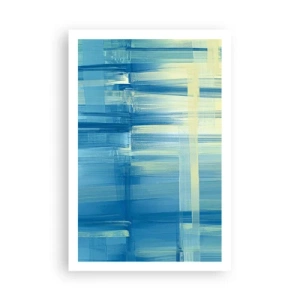 Affiche - Poster - Composition en turquoise - 61x91 cm