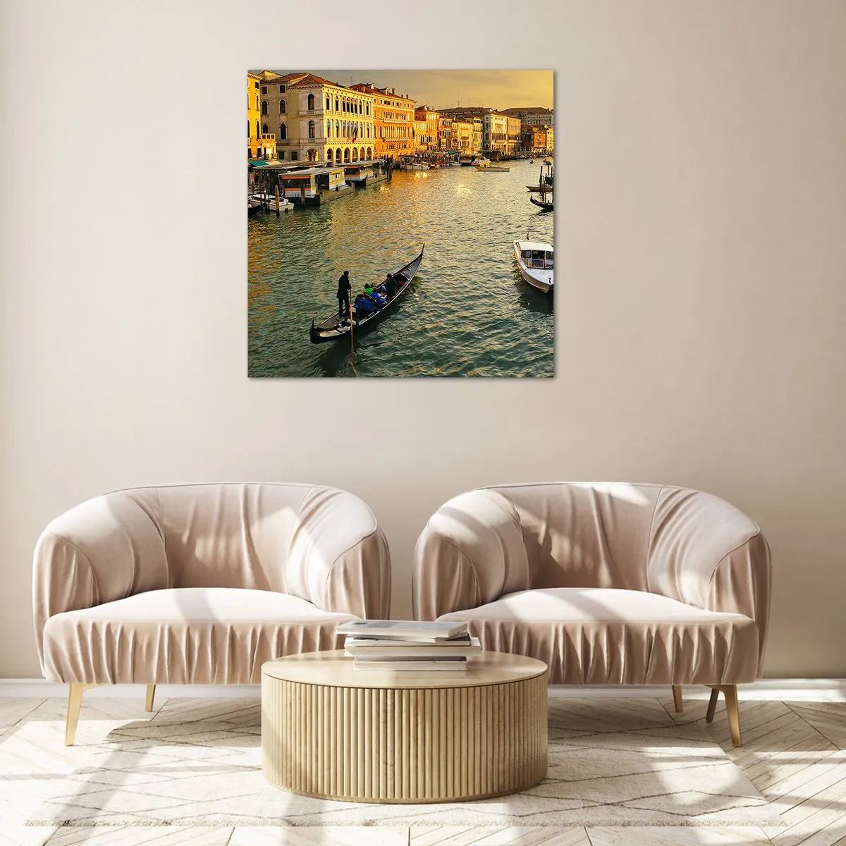 Impression sur verre - Image sur verre - Du côté ensoleillé de la rue - 30x30 cm