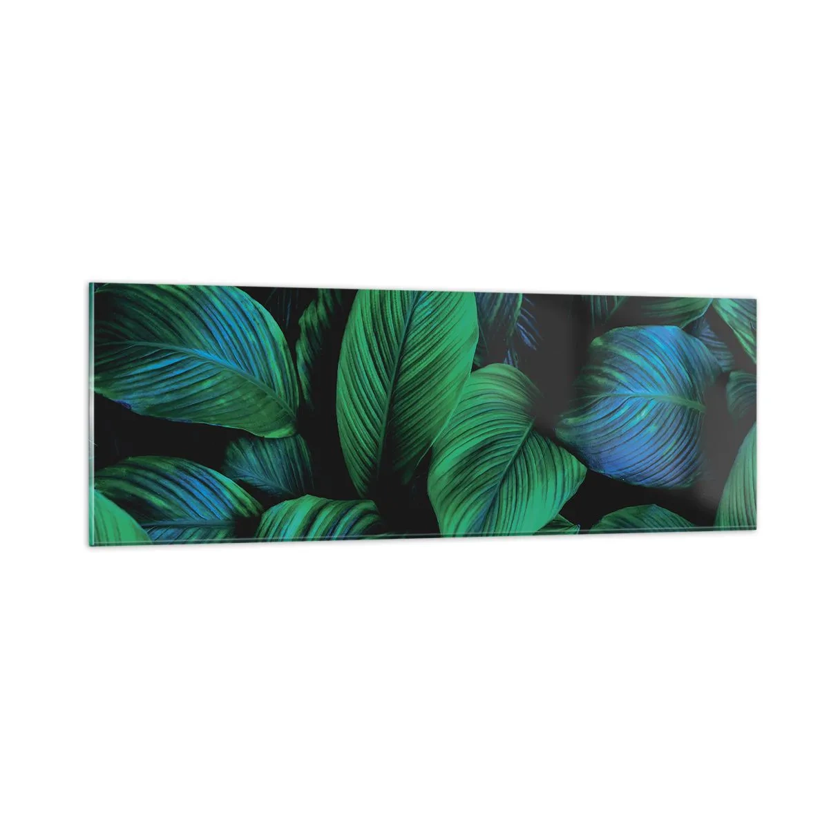 Impression sur verre - Image sur verre - Dans la foule verte - 90x30 cm